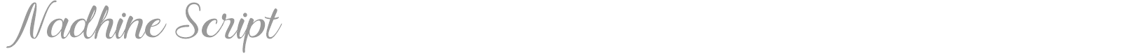 Nadhine Script font preview